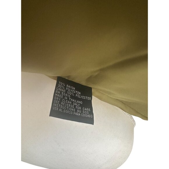 KASPER Olive Double Buttoned Blazer Size 8 - Picture 6 of 8